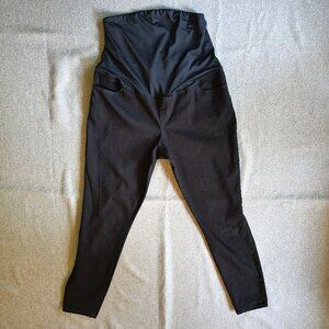 Isabel Maternity Size 12 Skinny Jeans Full Panel Black Over the Belly Denim